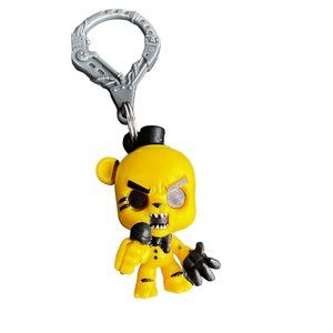 Five Nights at Freddys Yellow Freddy Keychain Clip on 2015 Scott C 2 inch